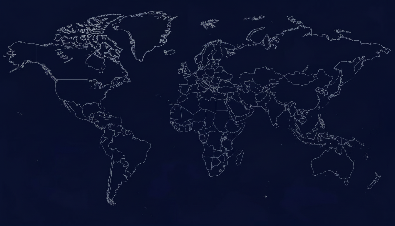 World map background showing Level 9 Virtual's global team connection